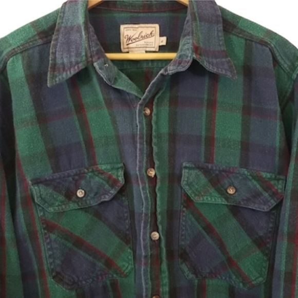 Men’s Woolrich Cotton Flannel Shirt sz XL - Picture 3 of 6